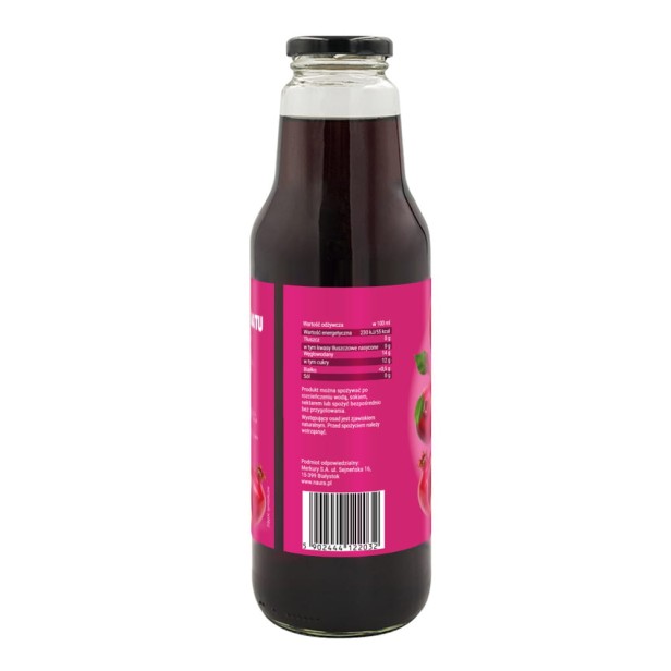 Sok z granatu bez dodatku cukru 750 ml