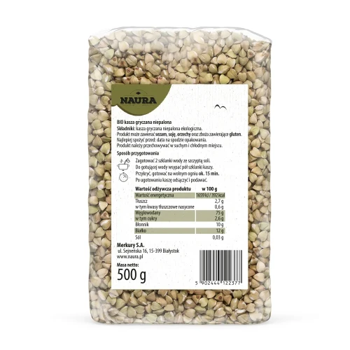 Kasza gryczana niepalona BIO 500 g