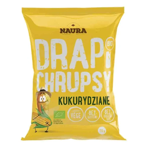 Chrupki kukurydziane naturalne BIO bezglutenowe 70 g
