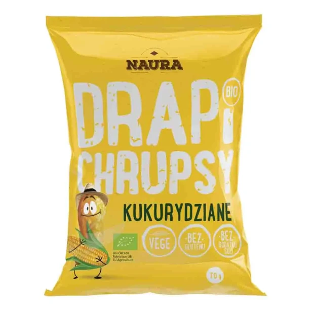 Chrupki kukurydziane naturalne BIO bezglutenowe 70 g
