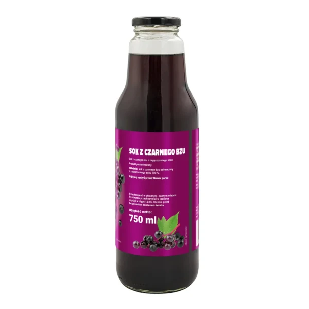 Sok z czarnego bzu 750 ml