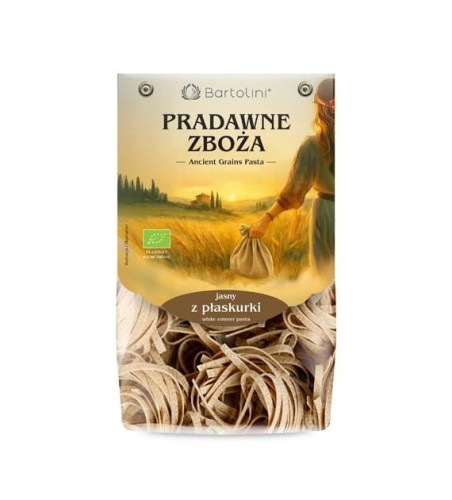 Makaron z płaskurki tagliatelle jasny BIO 250g