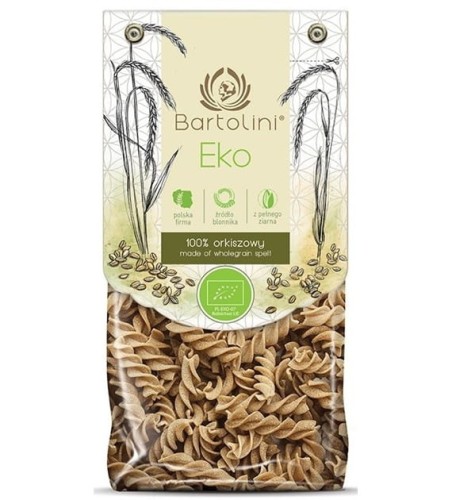 Makaron orkiszowy pełnoziarnisty świderek BIO 250g