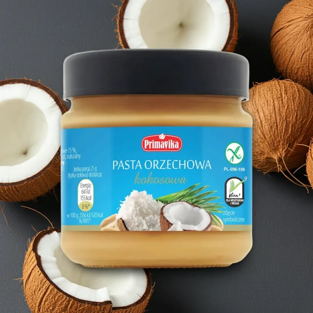 Pasta orzechowa kokosowa bezglutenowa 190 g