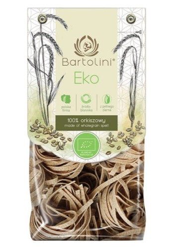 Makaron orkiszowy pełnoziarnisty gniazda (fettuccine) BIO 250g