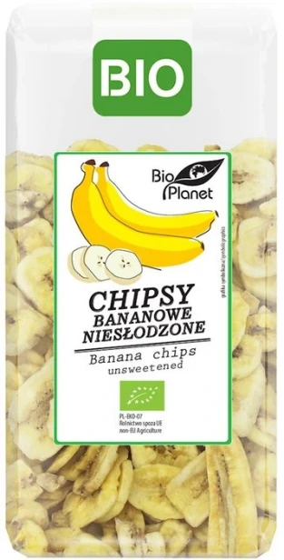 Chipsy bananowe niesłodzone BIO 150g