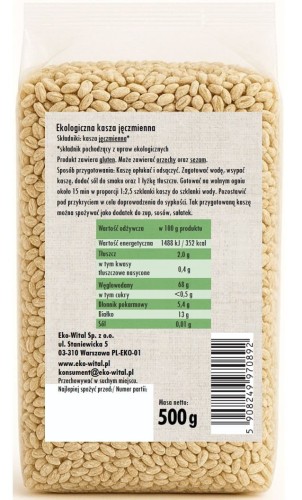 Kasza jęczmienna BIO 500 g