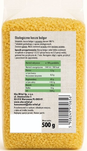 Kasza bulgur BIO 500 g