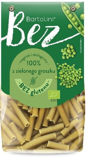 Makaron z zielonego groszku rurka BEZGLUTENOWY BIO 250g